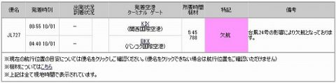 台風24号航空会社欠航ディレイスクリーンショット (4)