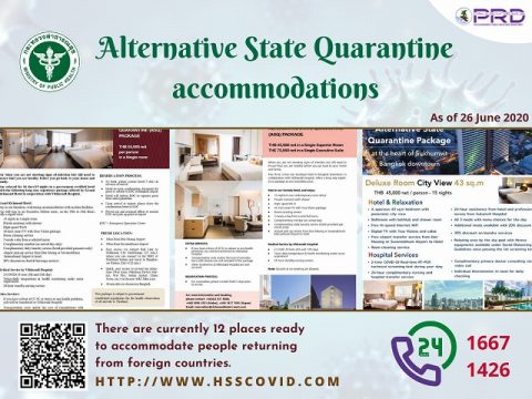 タイ政府広報Alternative State Quarantine